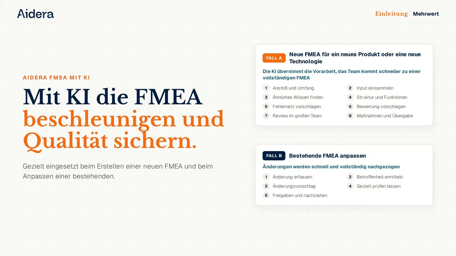 Vorschaubild zum Video Aidera FMEA mit KI